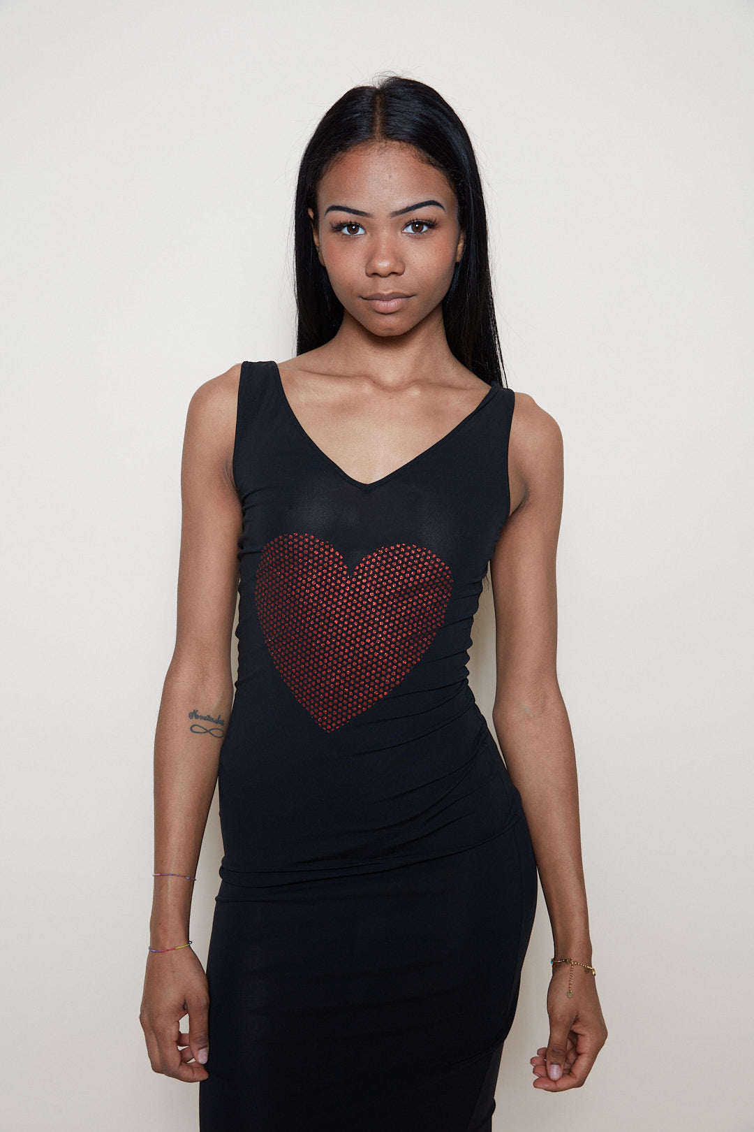 Moschino love heart 90s dress
