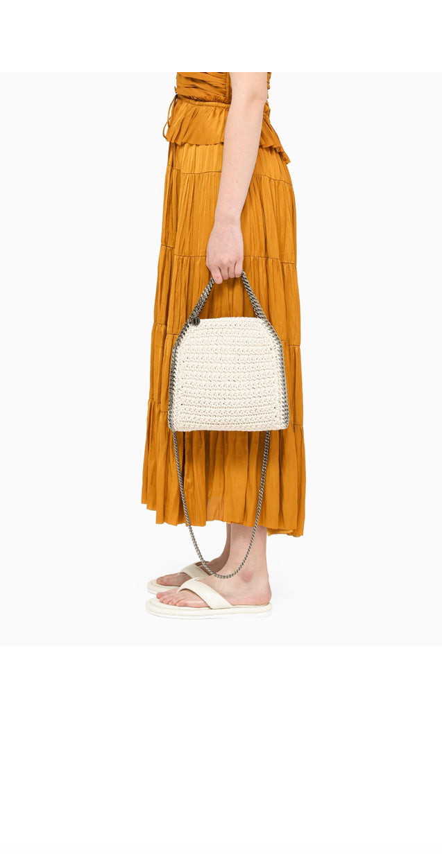 Stella McCartney Falabella mini tote crochet