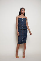 Jean Paul Gaultier 90s denim dress