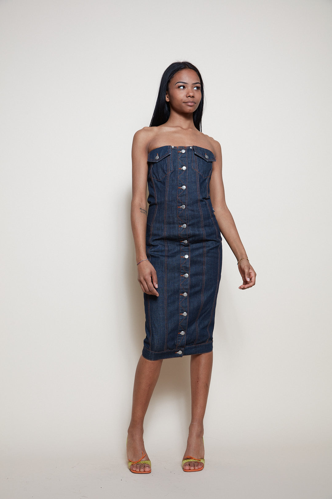 Jean Paul Gaultier 90s denim dress