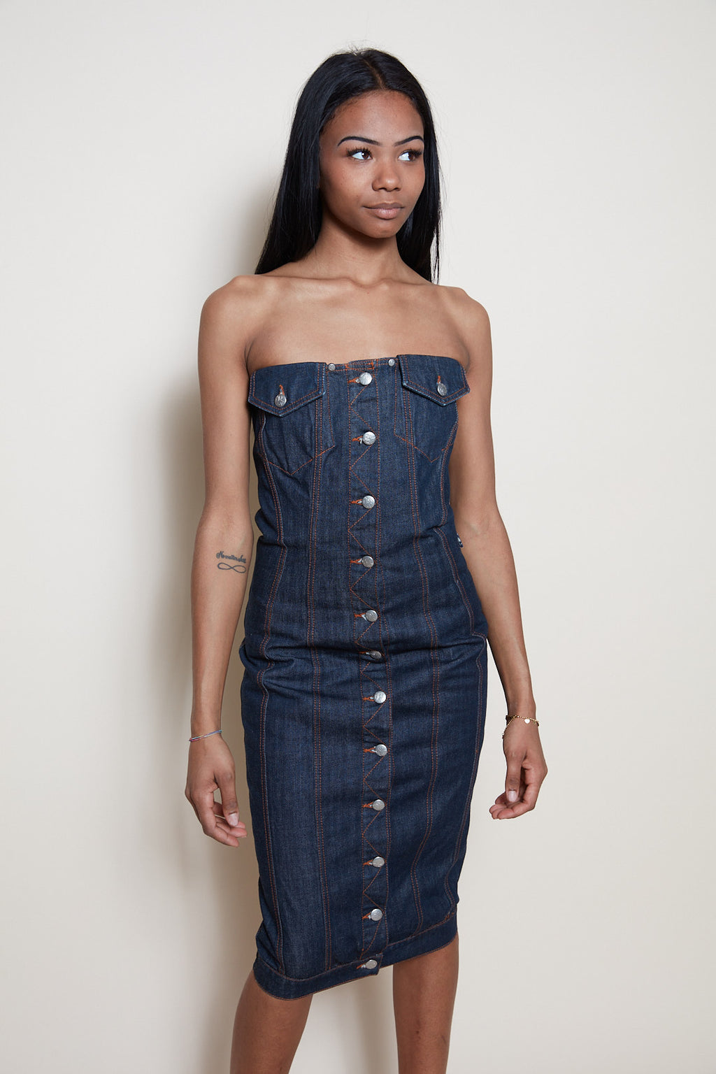 Jean Paul Gaultier 90s denim dress