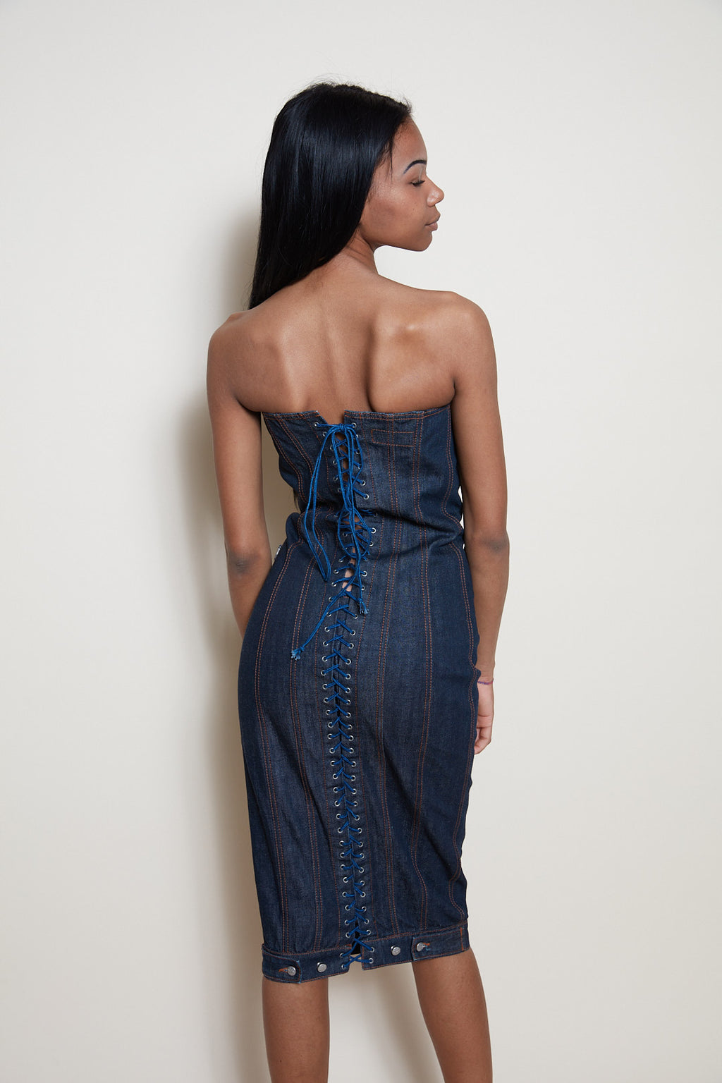 Jean Paul Gaultier 90s denim dress