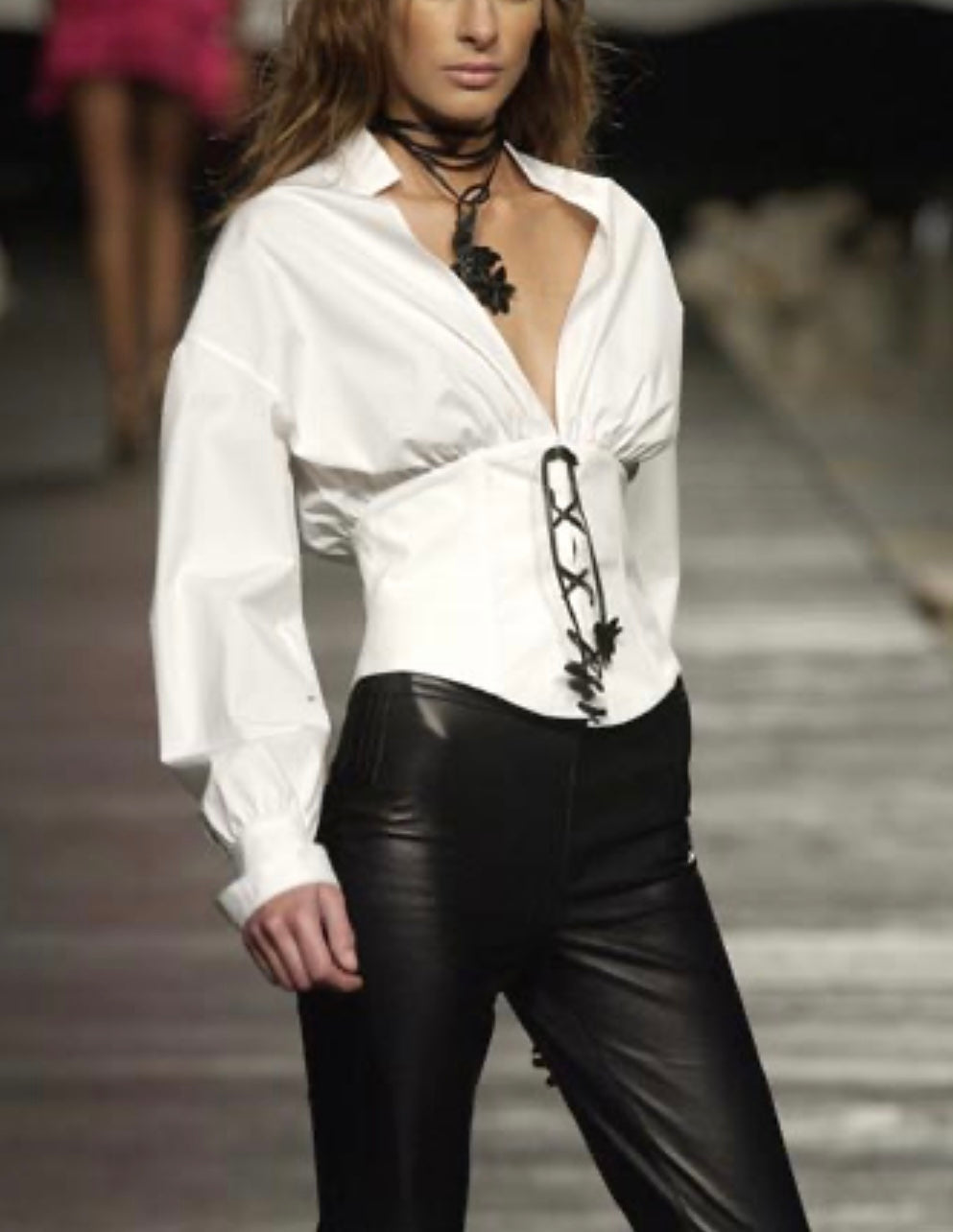 Iceberg Iceberg SS 2003 white corset shirt Tops Emilia Archive Vintage