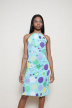 Versace open back dress