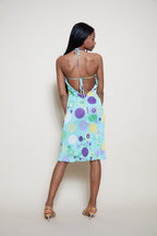 Versace open back dress