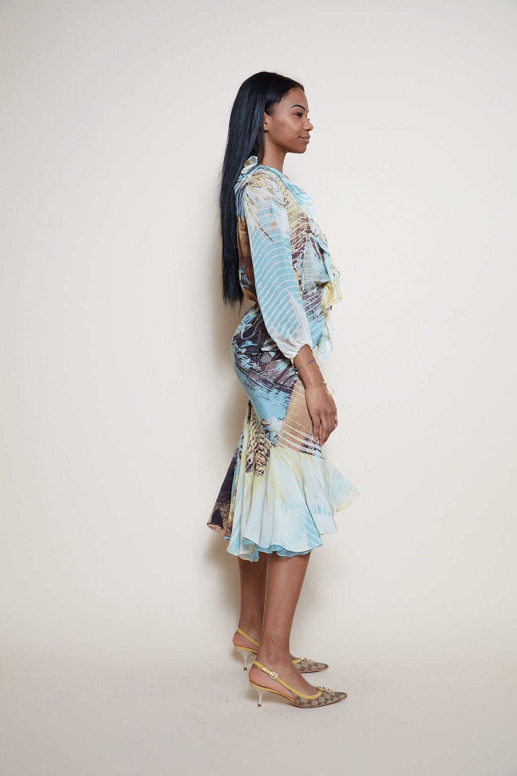 Roberto Cavalli S/S 2002 silk co-ord