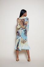 Roberto Cavalli S/S 2002 silk co-ord