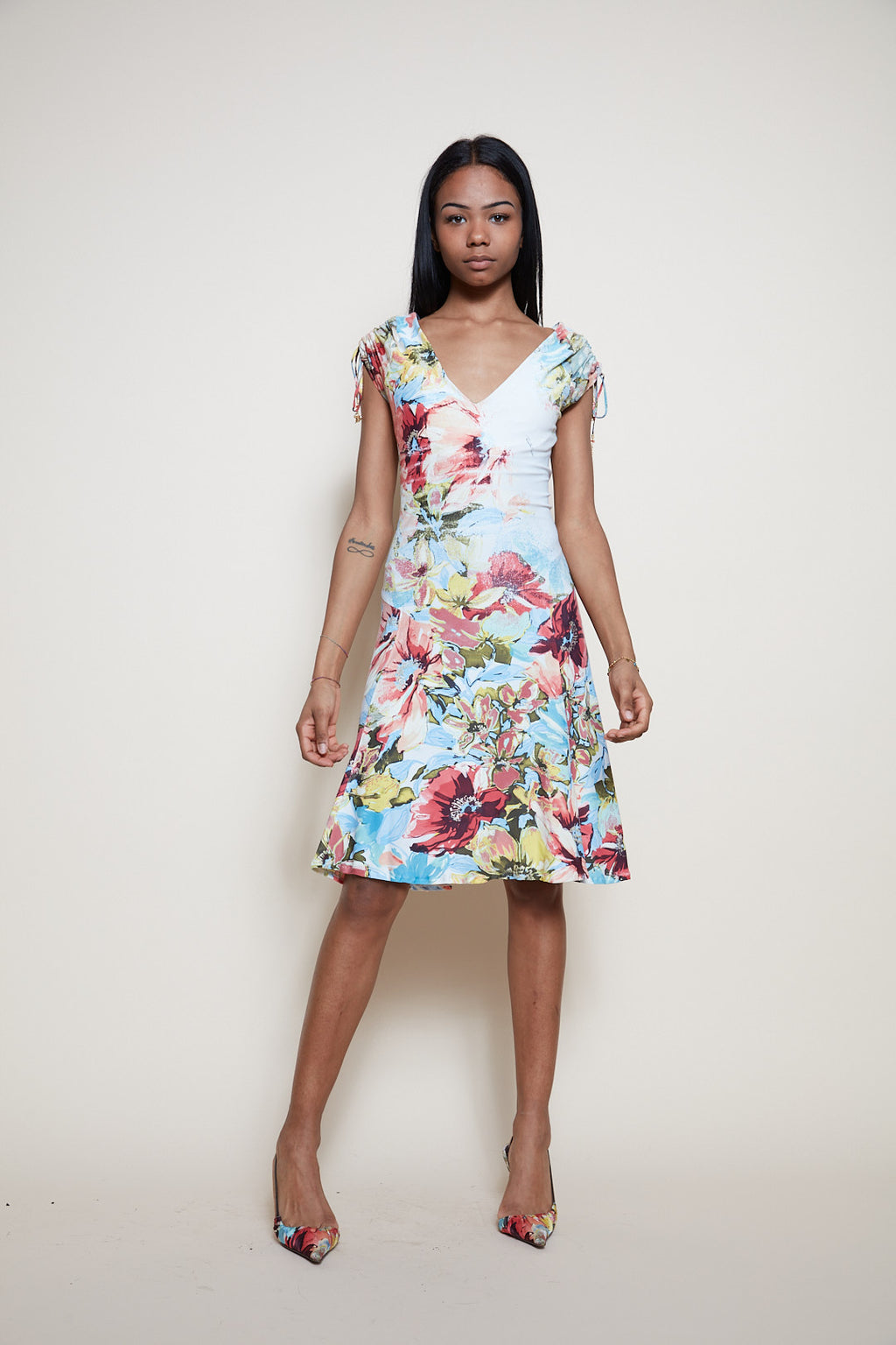 Roberto Cavalli S/S 2003 floral dress