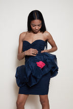 80s Evening silk dress