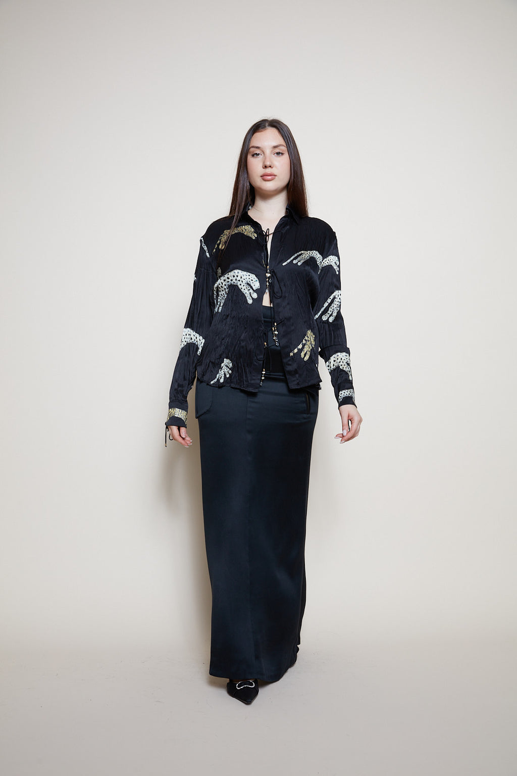 Roberto Cavalli F/W 2002 silk shirt