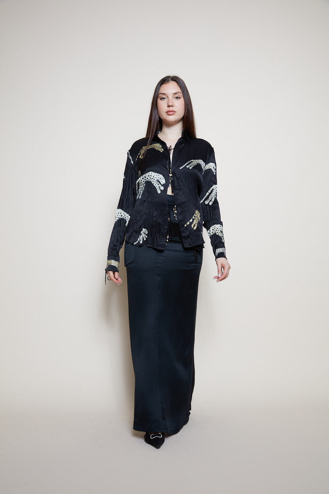 Roberto Cavalli F/W 2002 silk shirt