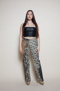 Gianfranco Ferré 90s top leather