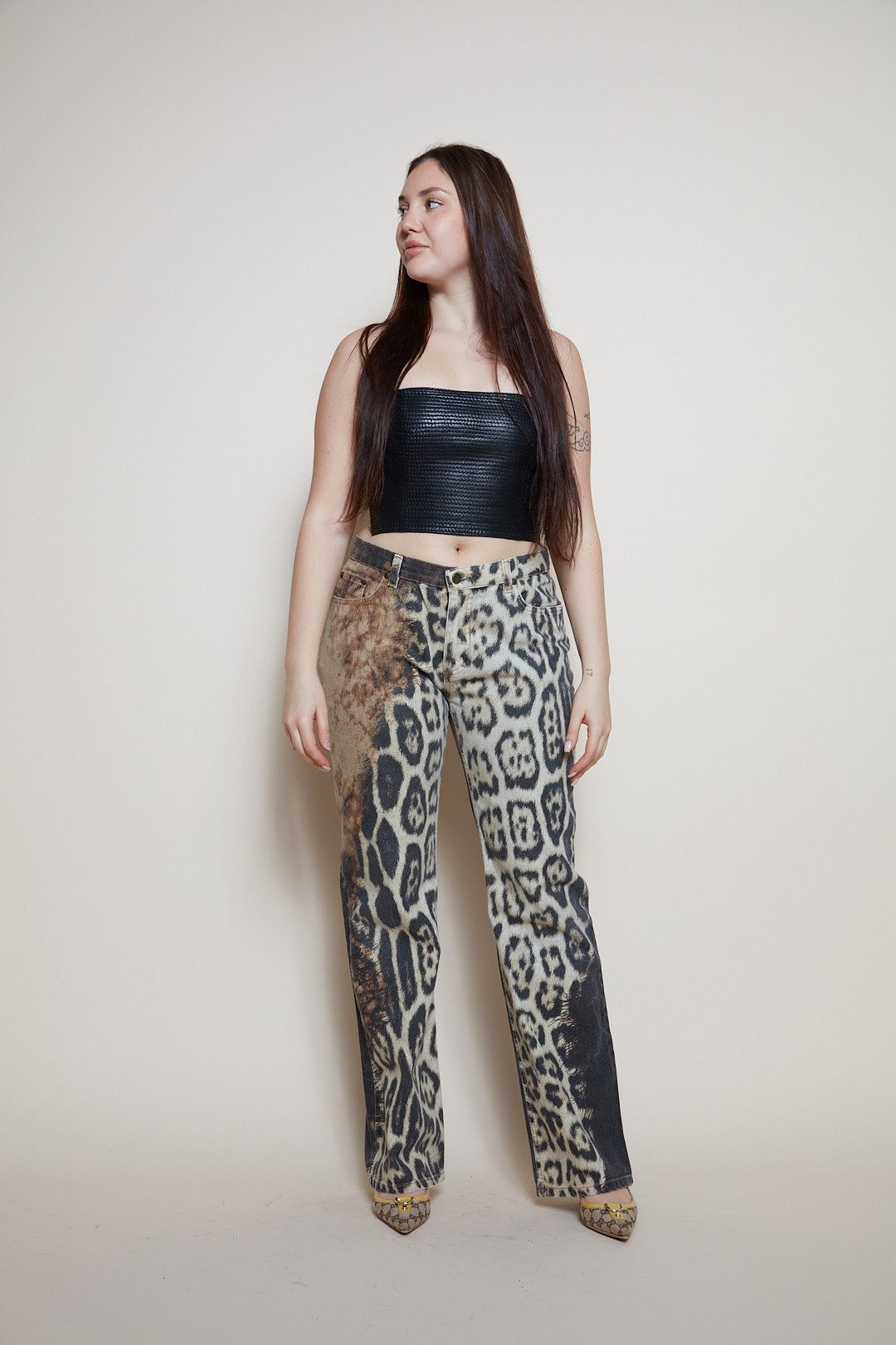Roberto Cavalli F/W 2001 leopard pants