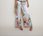 Roberto Cavalli S/S 2003 floral silk pants