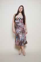 Just Cavalli midi silk dress