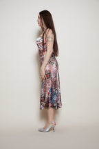Just Cavalli midi silk dress