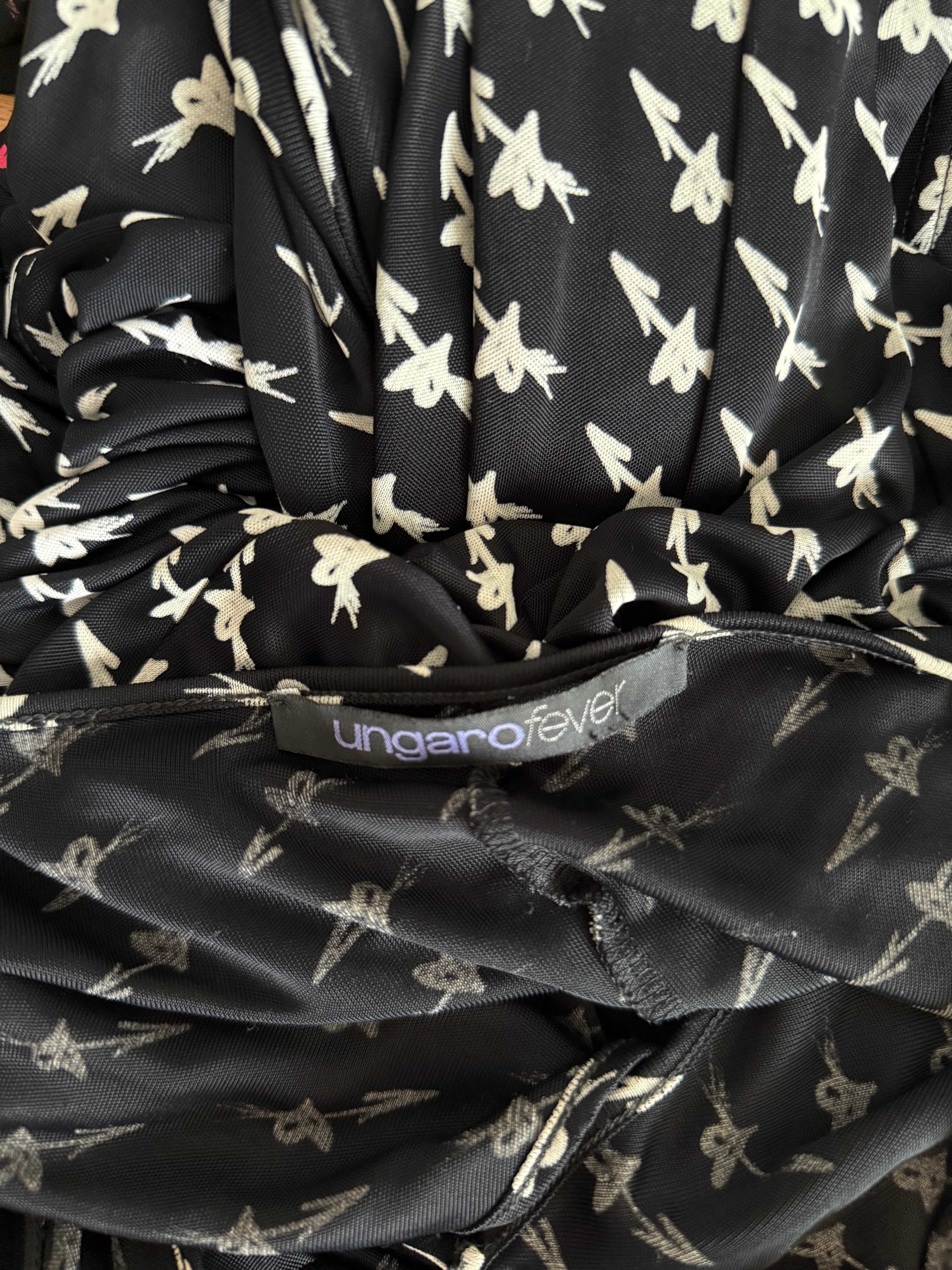 Ungaro midi "fall in love" black dress