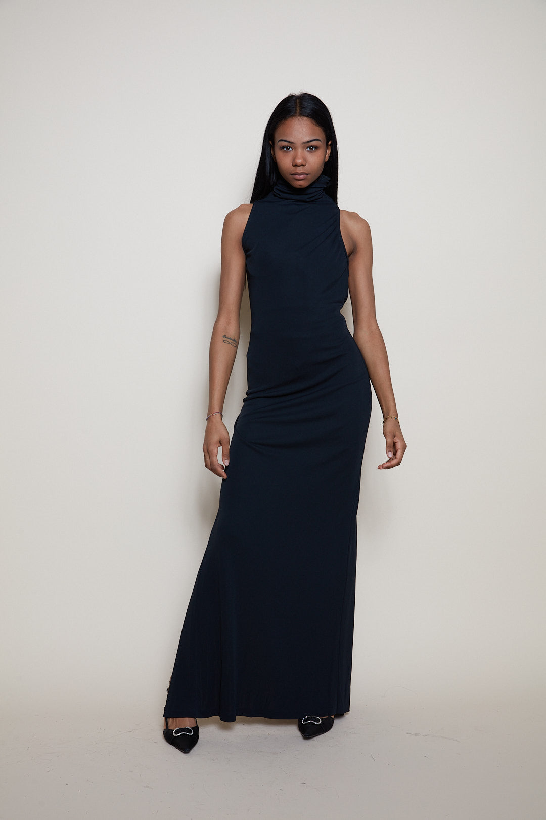 La Perla 90s maxi black dress