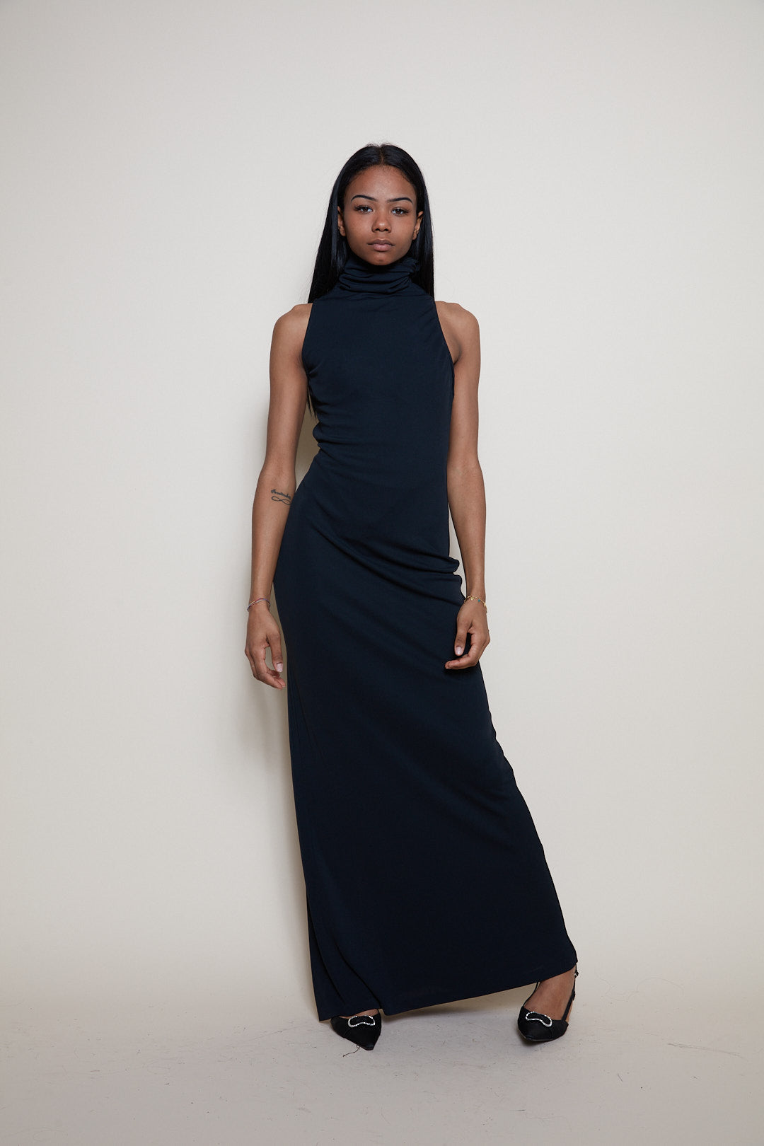 La Perla 90s maxi black dress