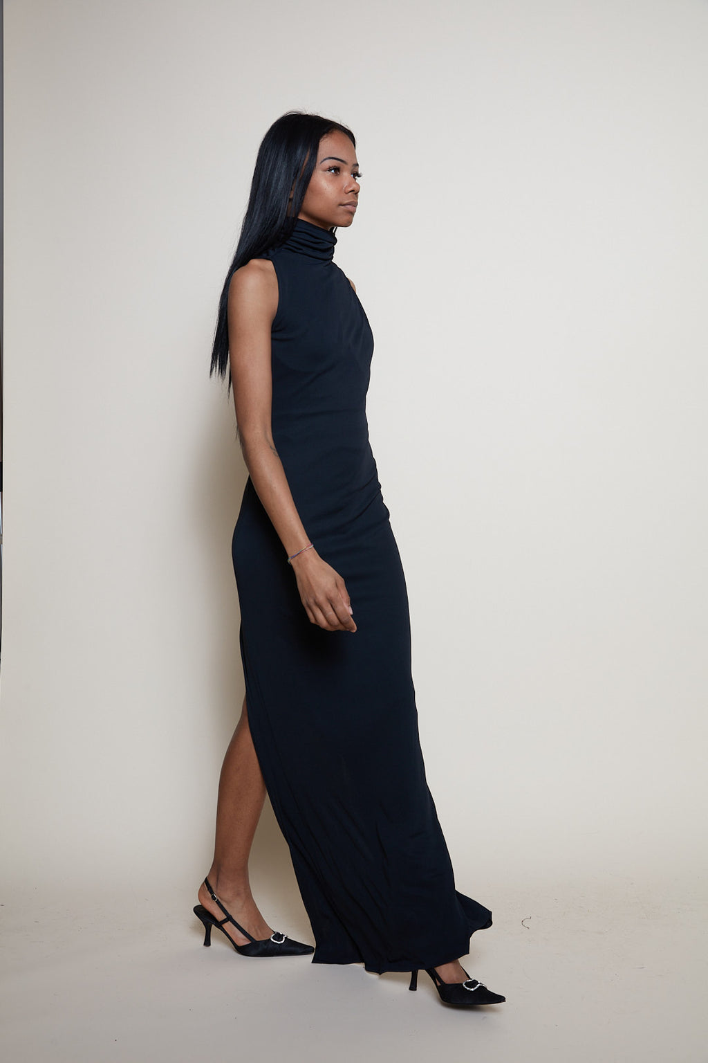La Perla 90s maxi black dress