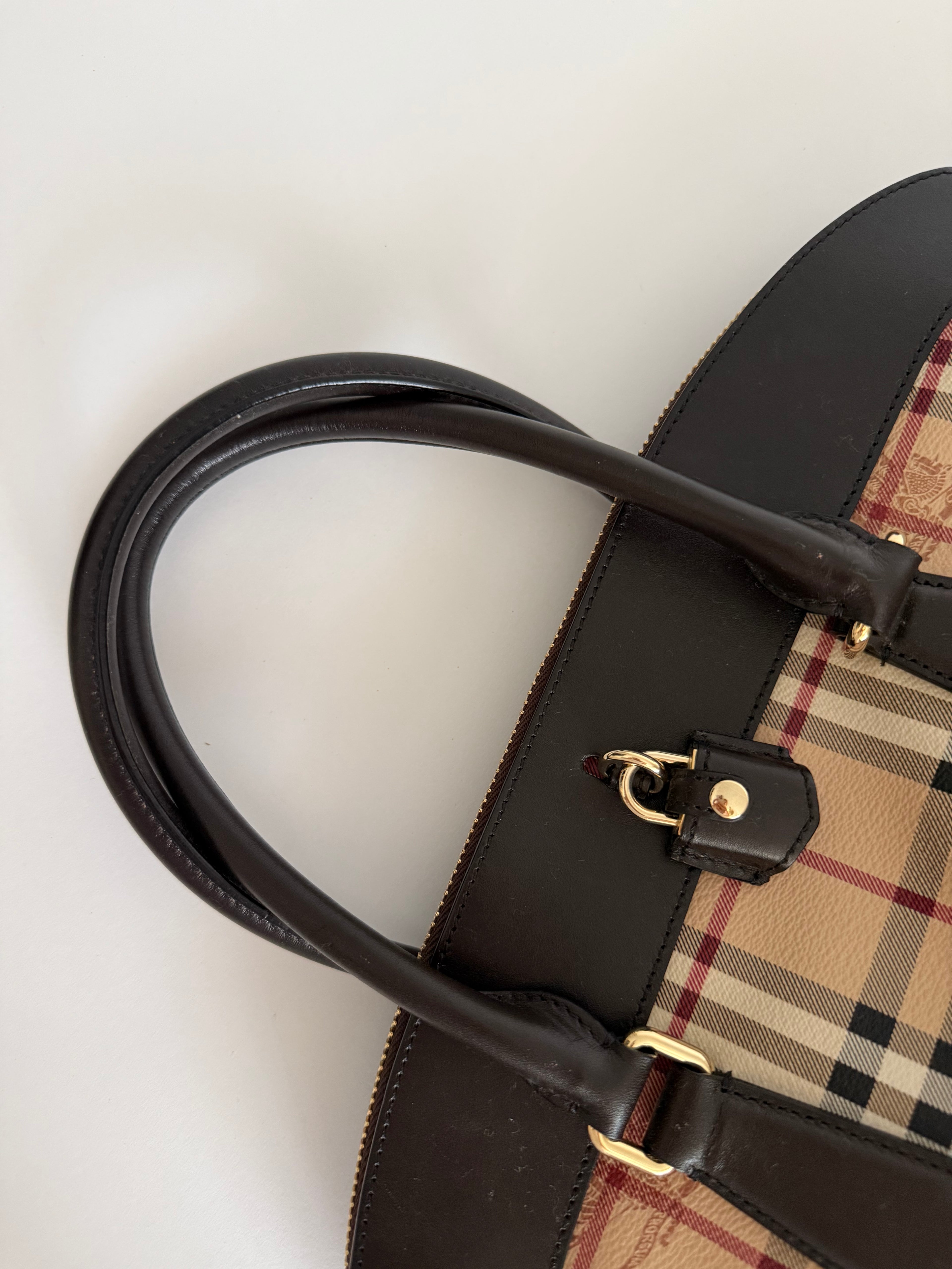 Burberry handbag and wallet included canvas 