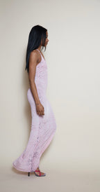 Freedom Roberto Cavalli pink python dress