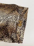 Roberto Cavalli SS 2005 silk leopard pants vintage stretchy