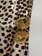 Roberto Cavalli SS 2005 silk leopard pants vintage stretchy