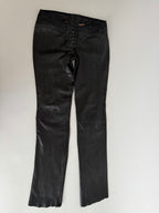 Roberto Cavalli SS 2003 black leather pants 