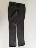Roberto Cavalli SS 2003 black leather pants 