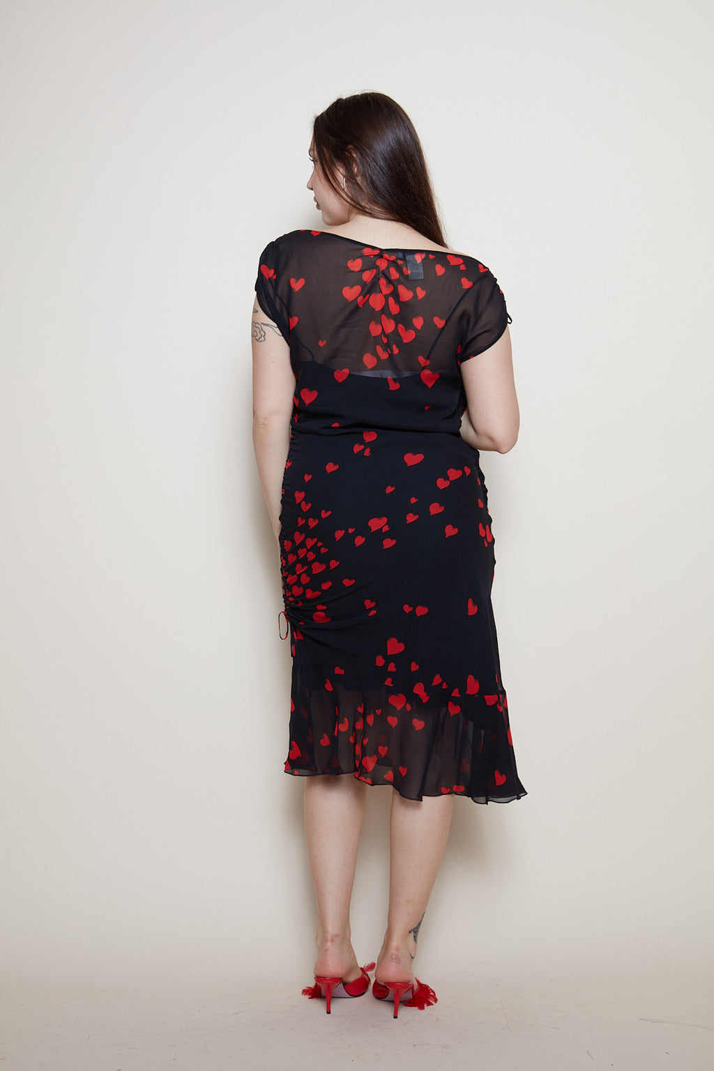 Moschino heart silk dress