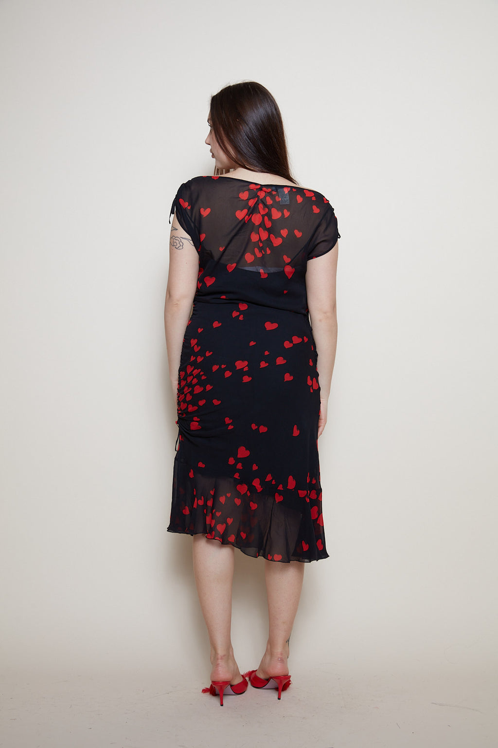 Moschino heart silk dress
