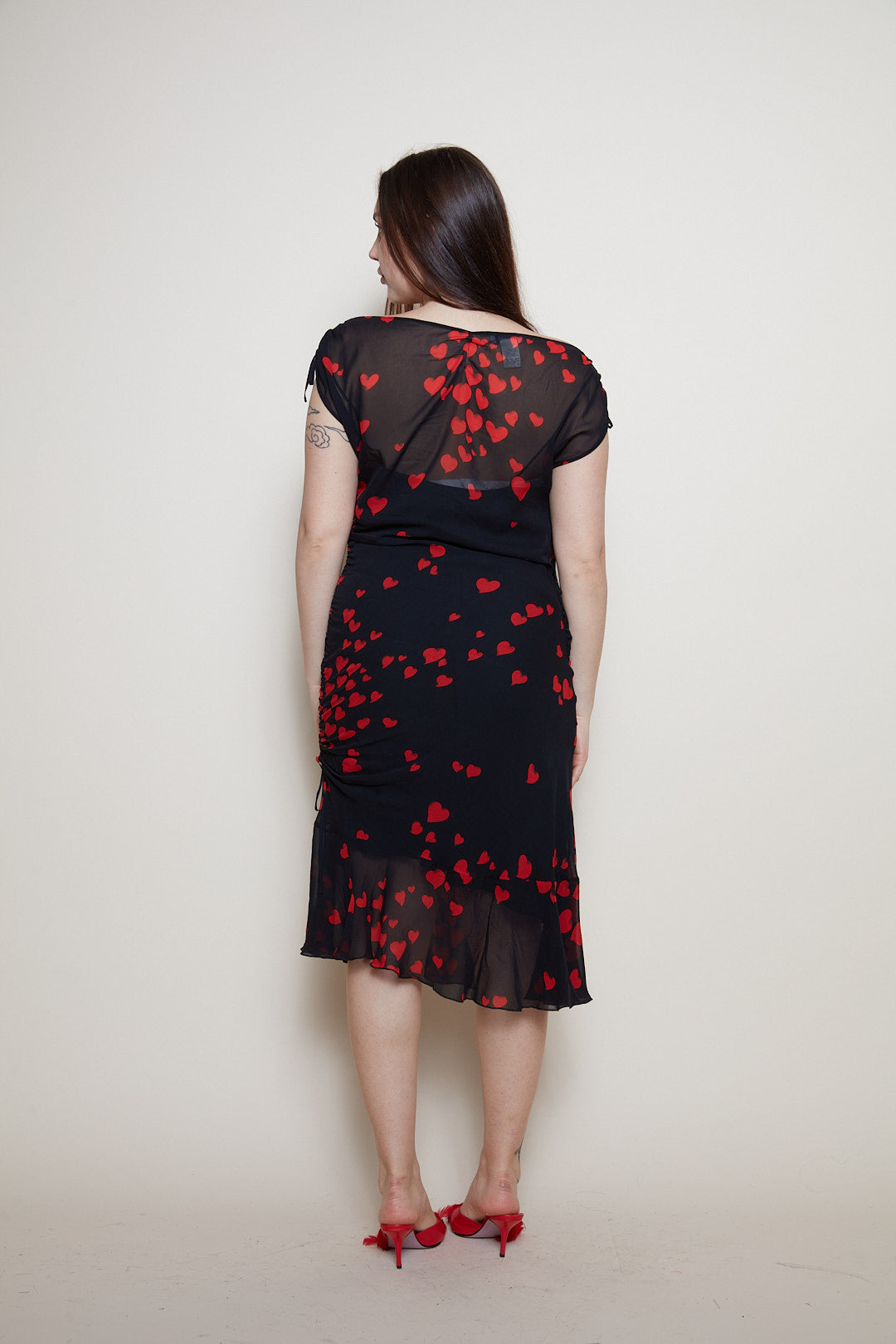 Moschino heart silk dress