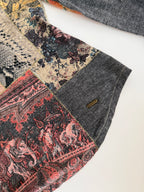 Roberto Cavalli FW 2002 patchwork blouse baroque vintage