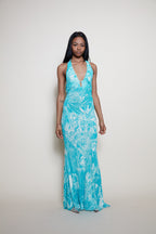 Class Cavalli maxi dress open back