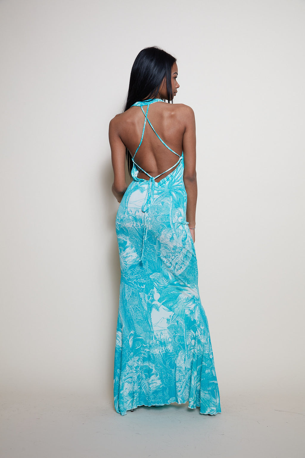 Class Cavalli maxi dress open back