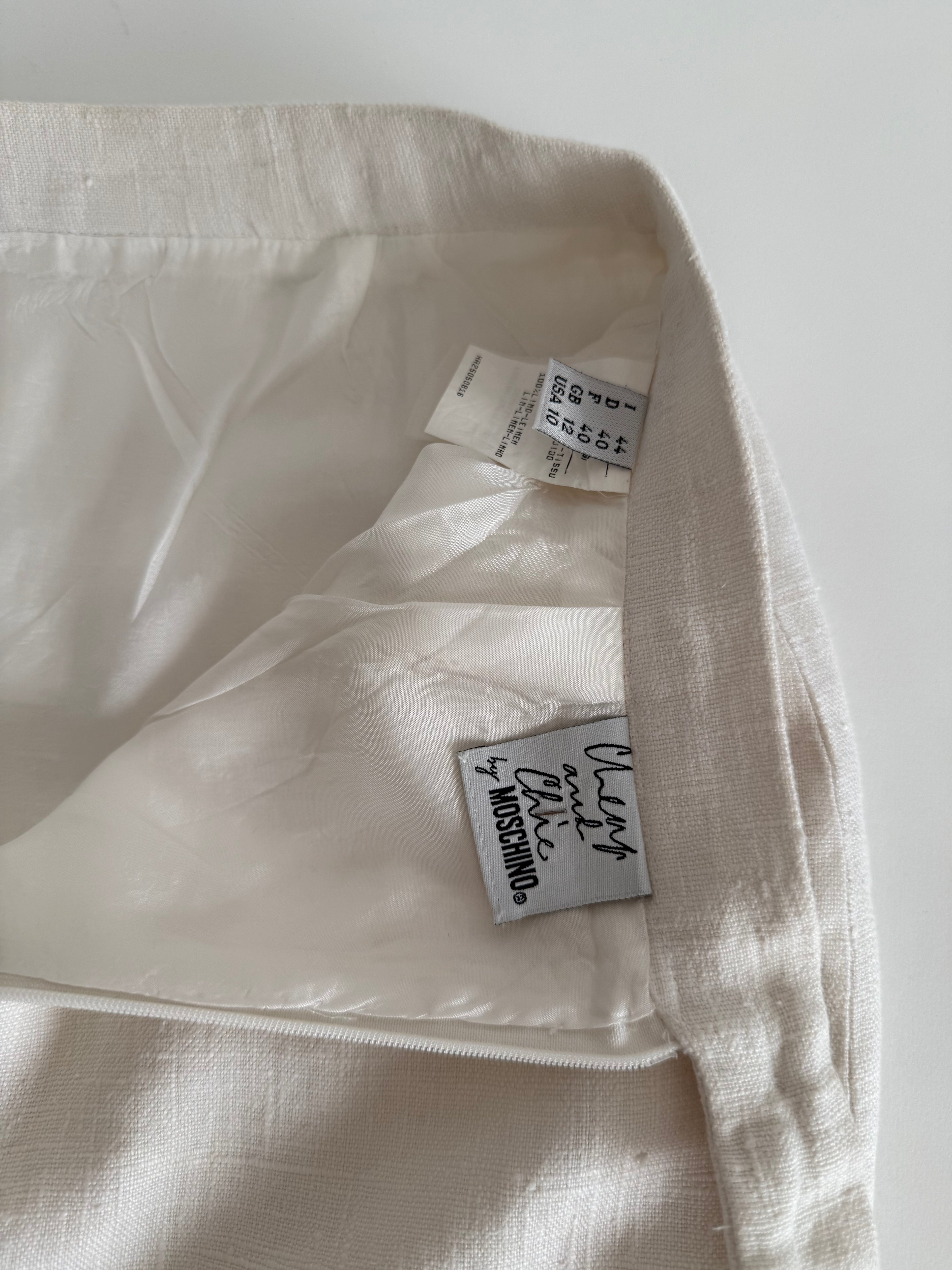Moschino Cheap And Chic Moschino Cheap and Chic linen suit 90s snail buttons Suit Emilia Archive Vintage