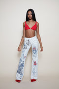 Roberto Cavalli S/S 2003 tattoo jeans