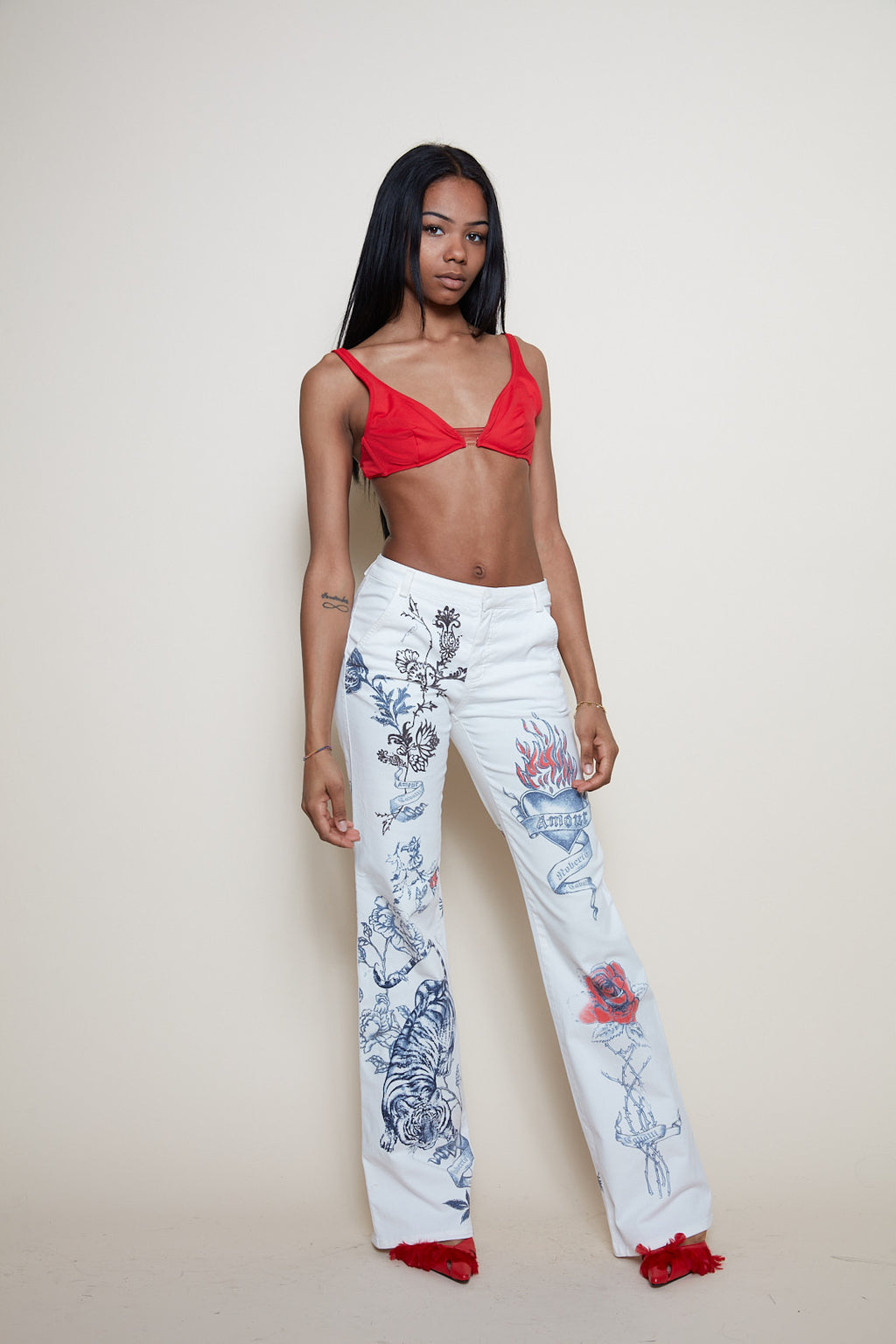 Roberto Cavalli S/S 2003 tattoo jeans