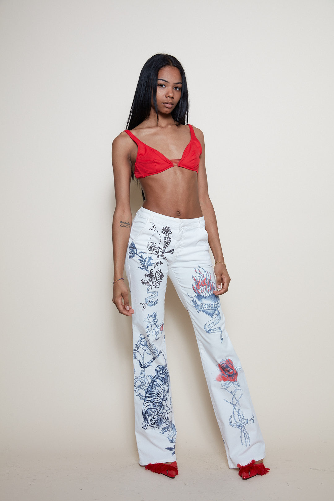 Roberto Cavalli S/S 2003 tattoo jeans