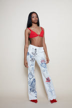 Roberto Cavalli S/S 2003 tattoo jeans