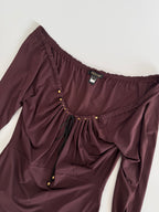 Rare Roberto Cavalli FW 2004 Runway purple set