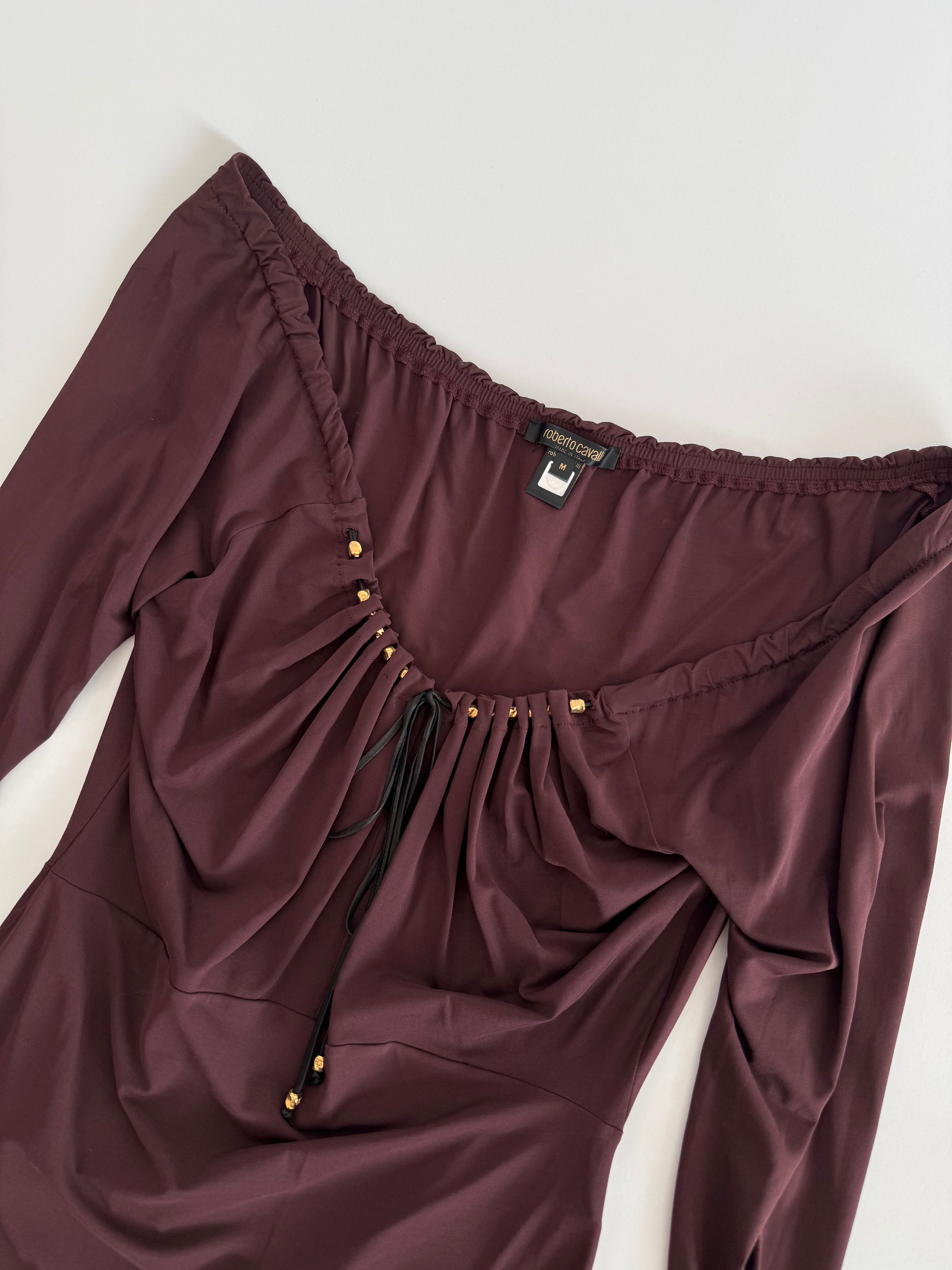 Rare Roberto Cavalli FW 2004 Runway purple set