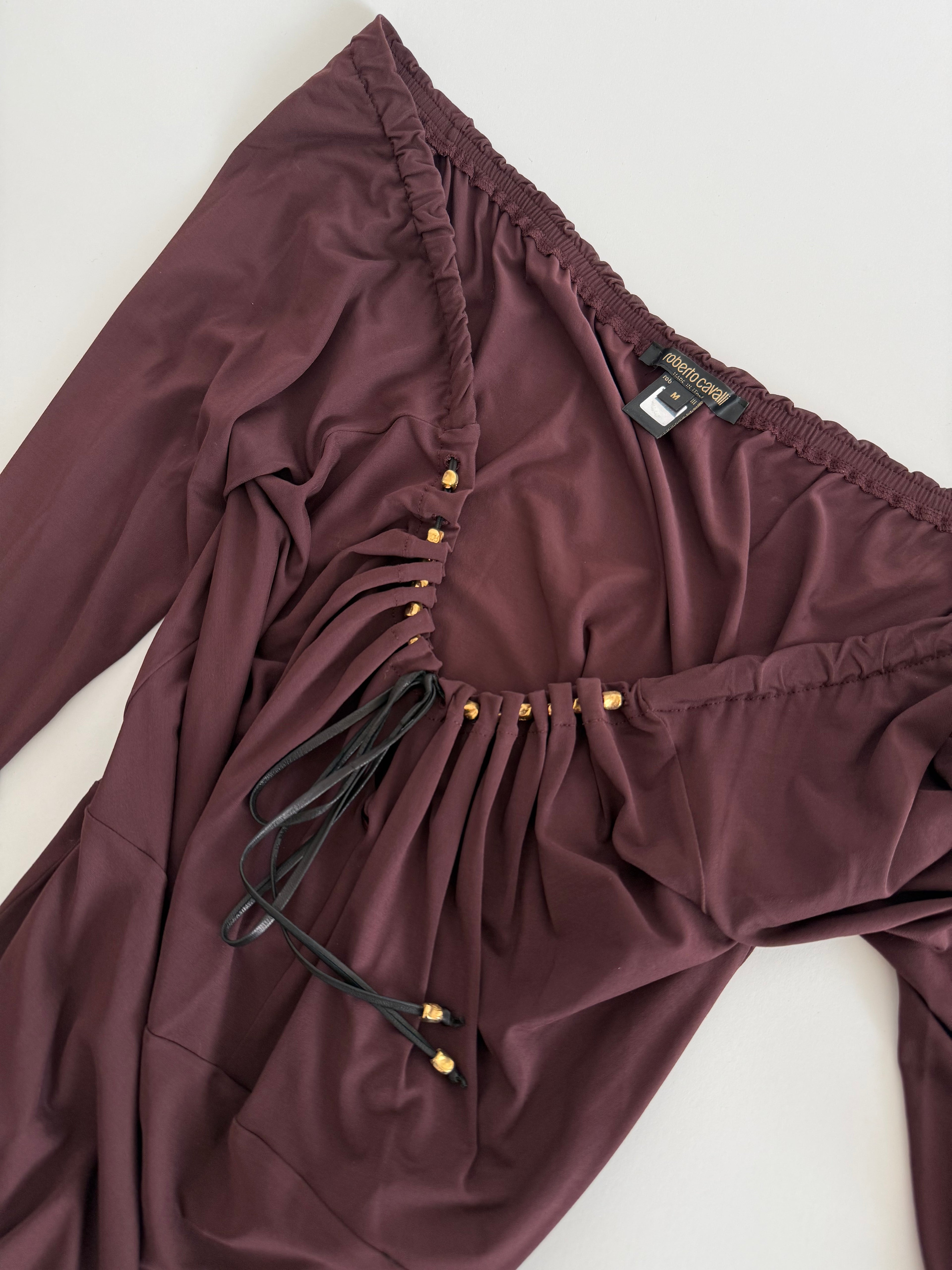 Rare Roberto Cavalli FW 2004 Runway purple set