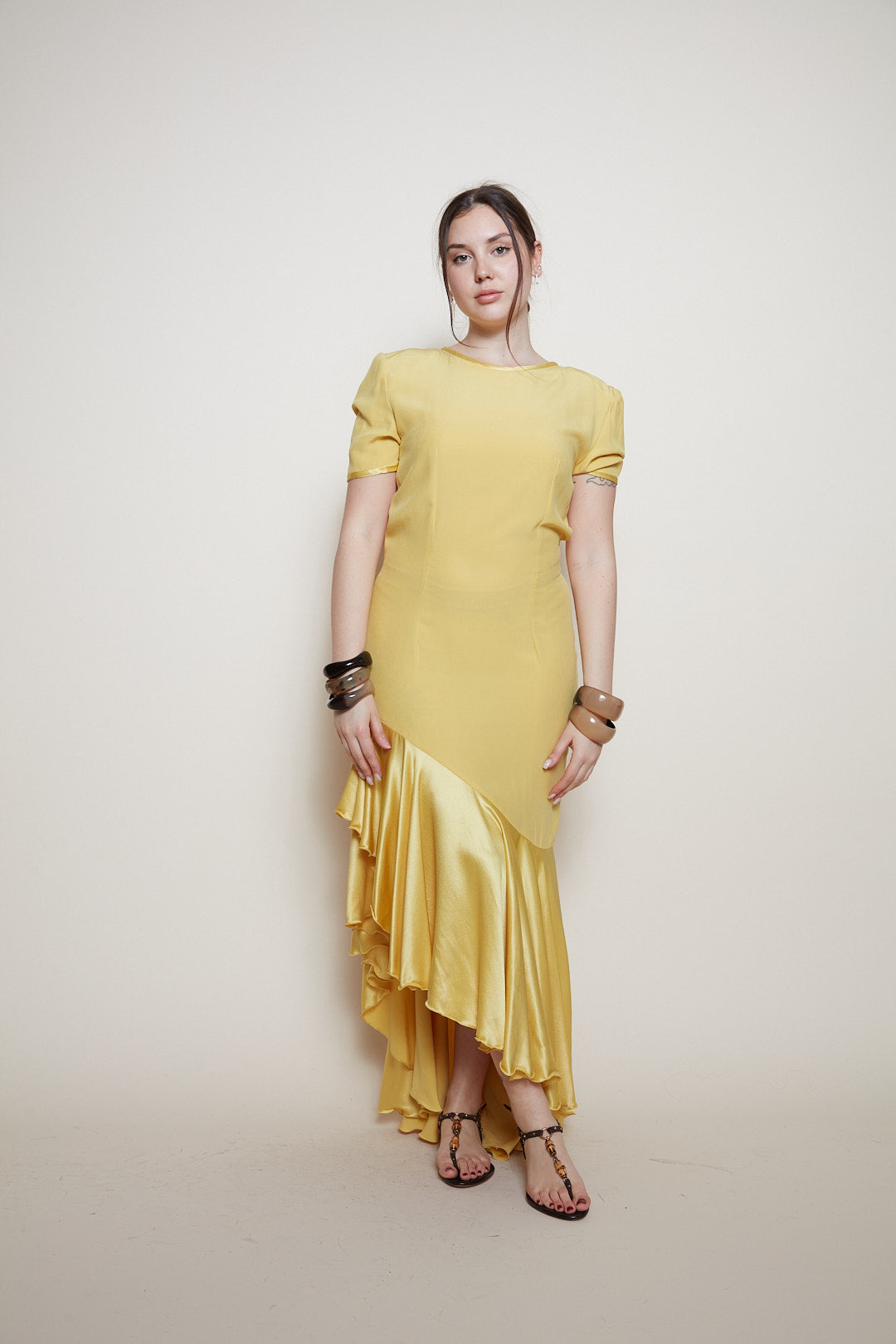Gai Mattiolo maxi silk dress