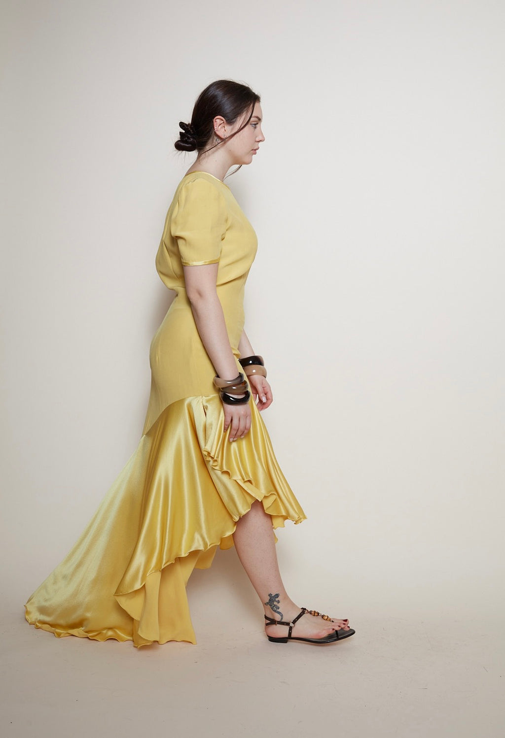 Gai Mattiolo maxi silk dress
