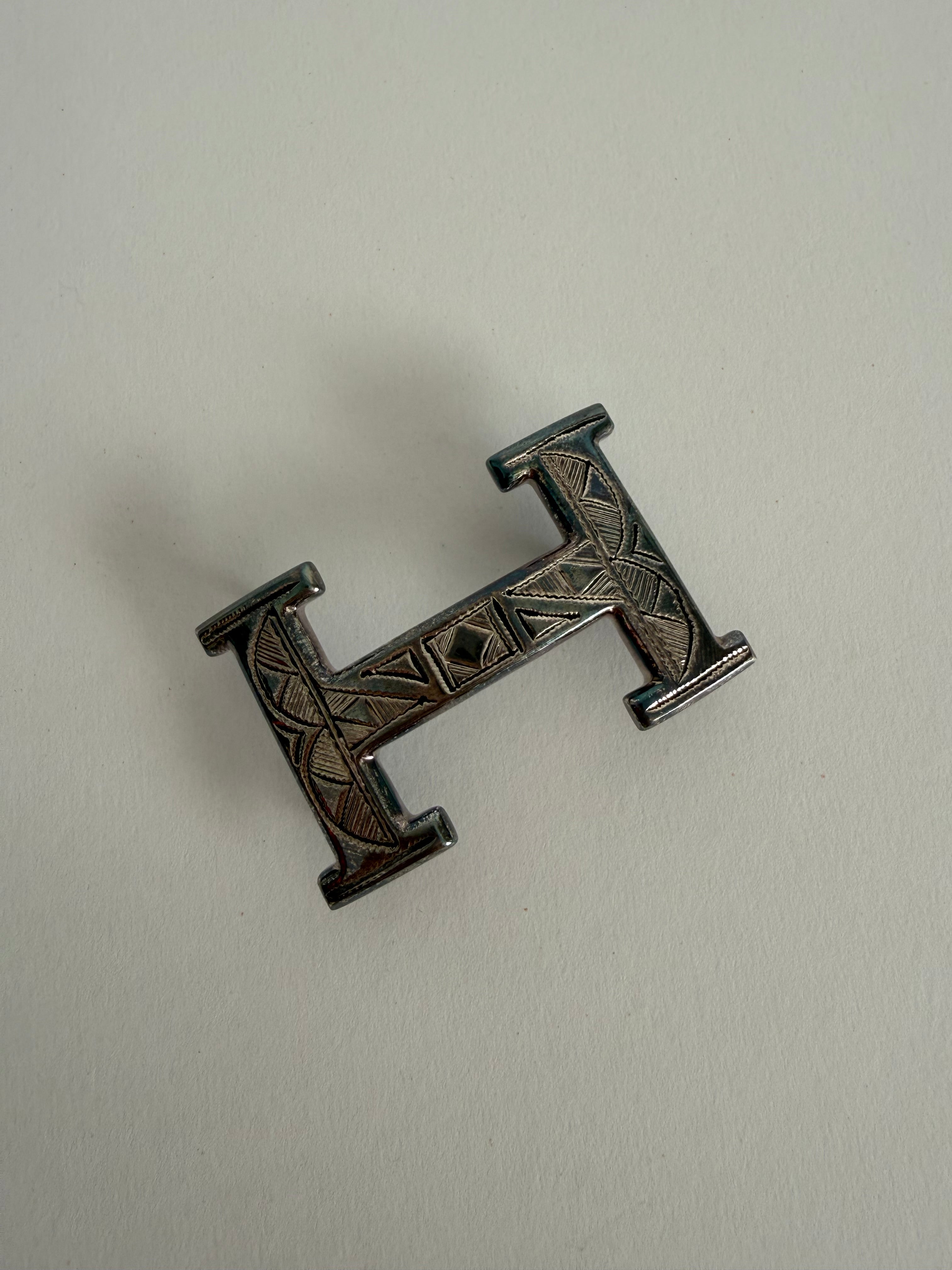 Authentic exclusive Hermès buckle Touareg H