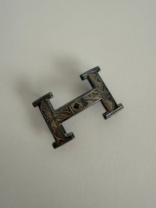 Hermès Authentic exclusive Hermès buckle Touareg H Belt Emilia Archive Vintage