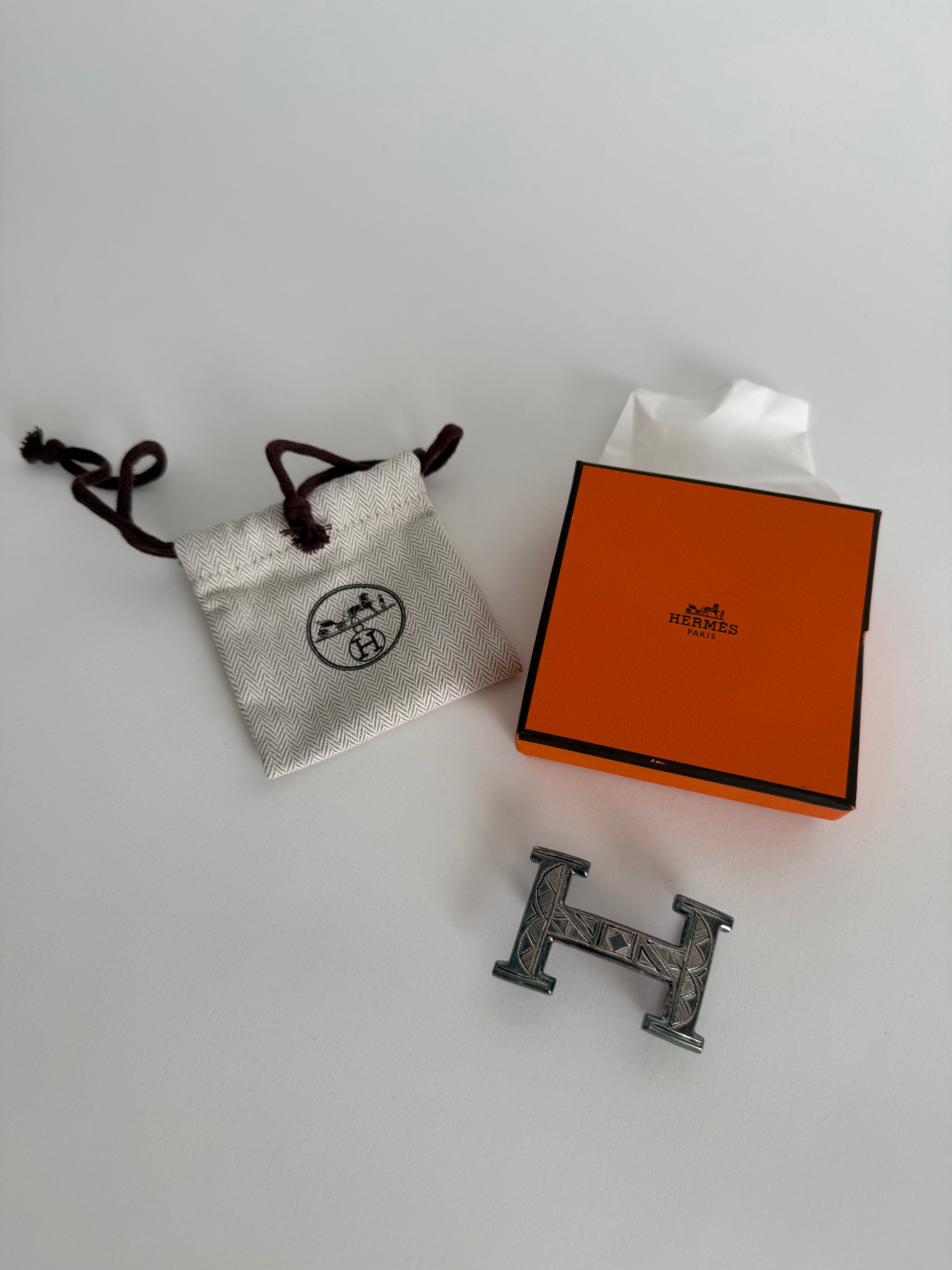 Authentic exclusive Hermès buckle Touareg H