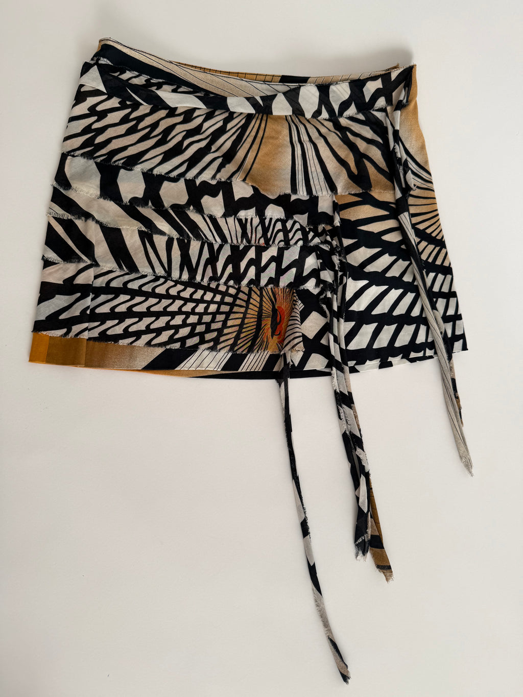 Gianfranco Ferré abstract print mini skirt 90s